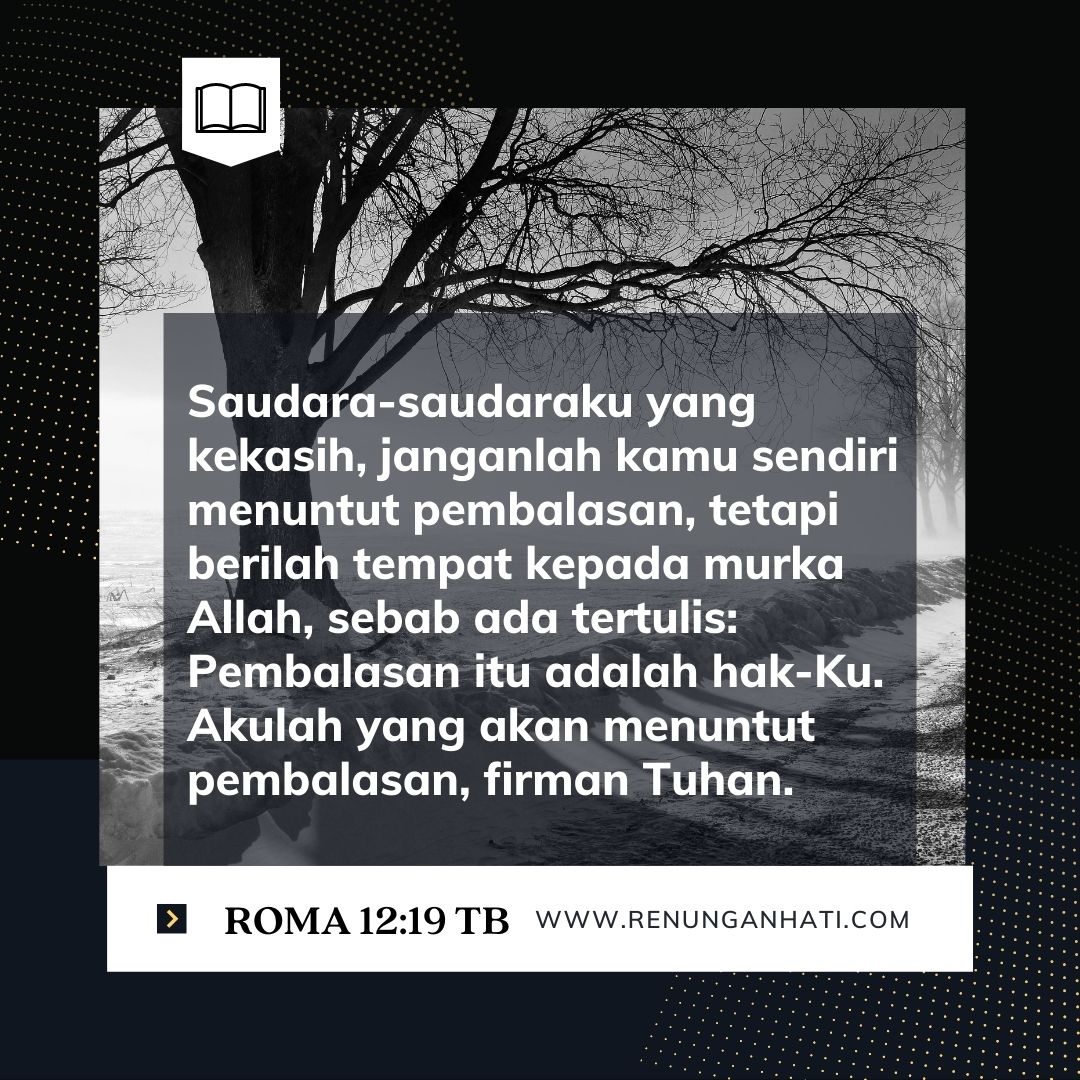 Pembalasan itu Hak Tuhan