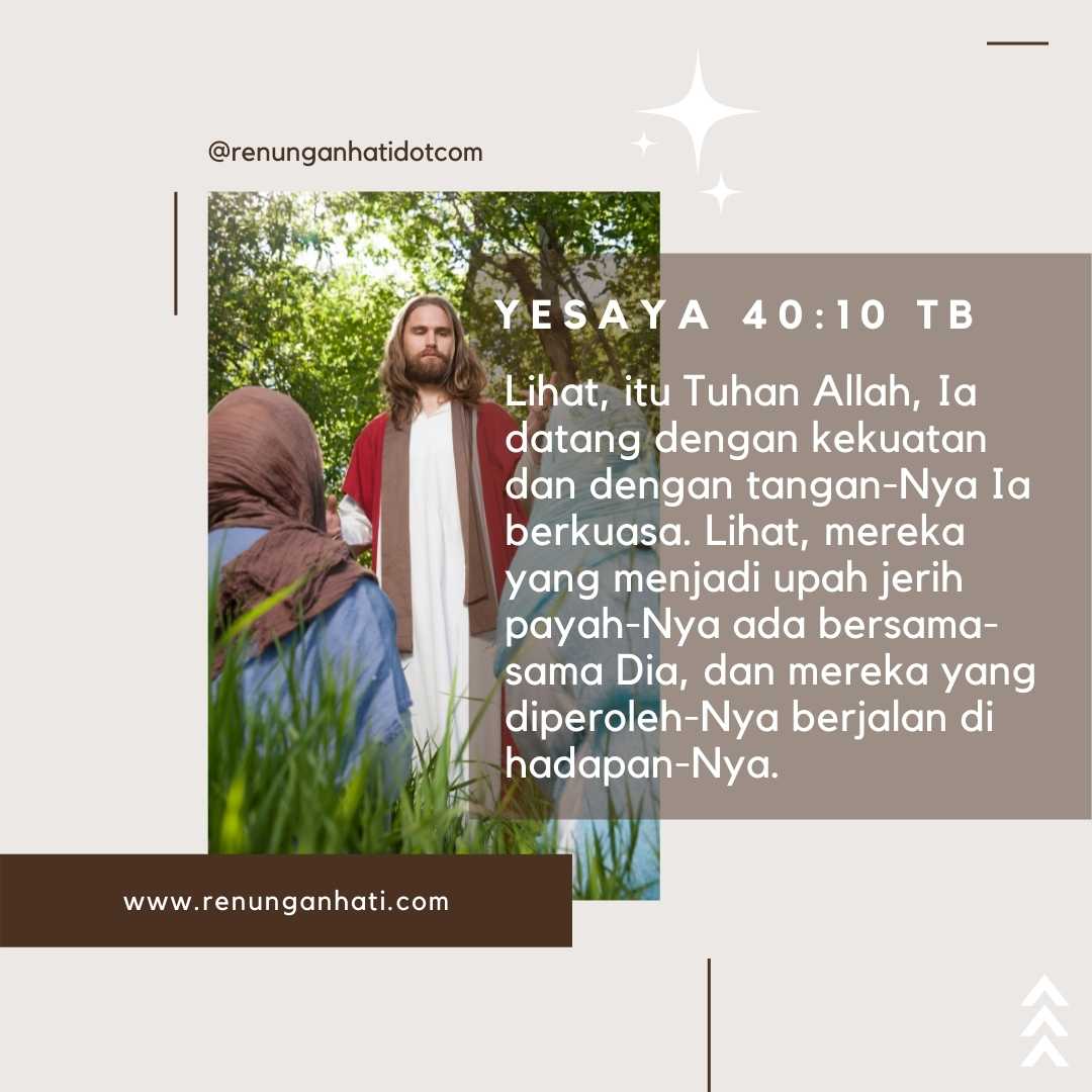 Tuhan Berjerih Payah Untuk Kita