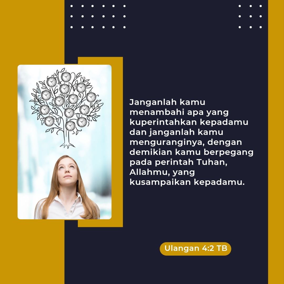 Jangan Menambah atau Mengurangi PerintahTuhan